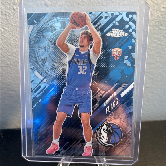 Cooper Flagg NBA Topps Chrome Dallas Mavericks Insert lot Go Time Ball of Duty - Picture 4 of 4
